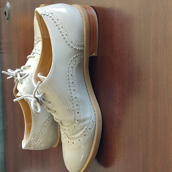 Franco Sarto Grey Patent Oxford Size 38/8 - Picture 4 of 9